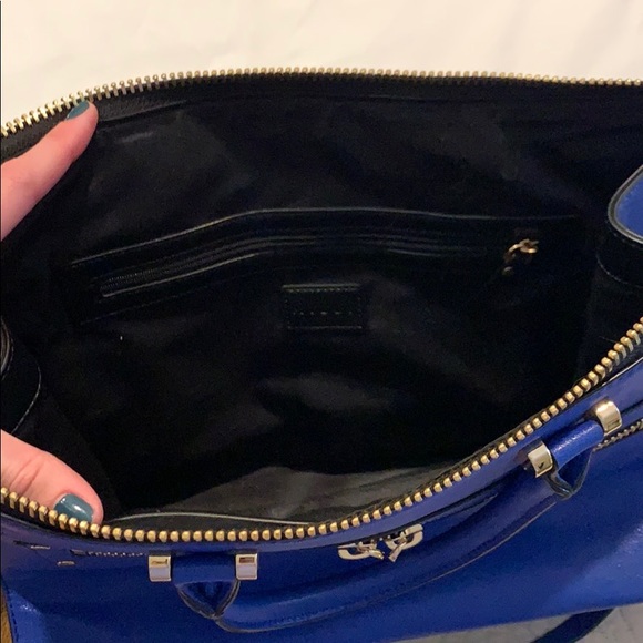 MILLY blue leather bag - Picture 3 of 5